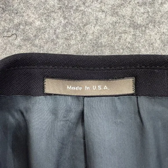 Calvin Klein Blazer Jacket Men's 3 Button Single Breasted 100%Wool Blue Gray 38S